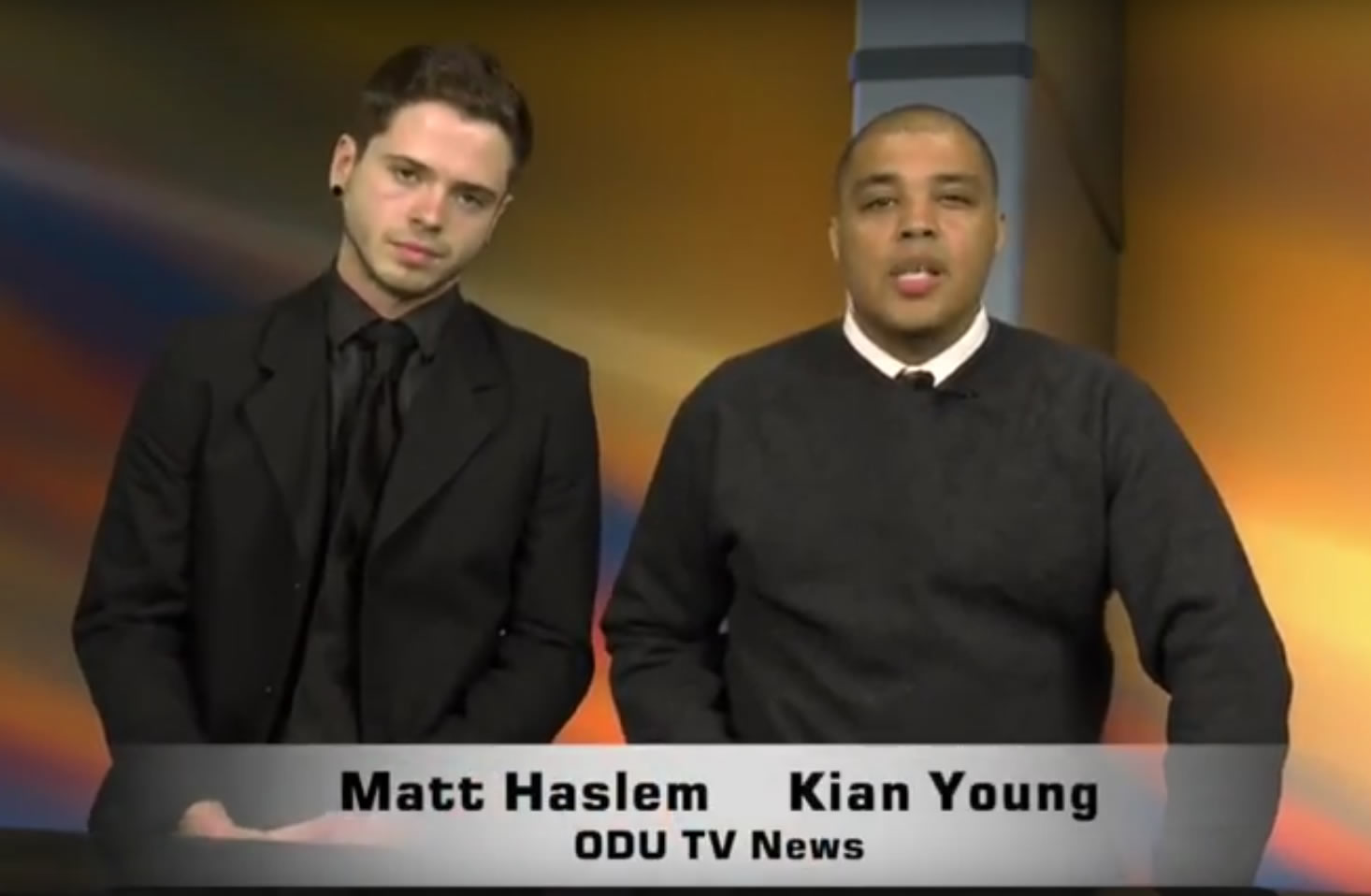 Me overacting as an anchor.